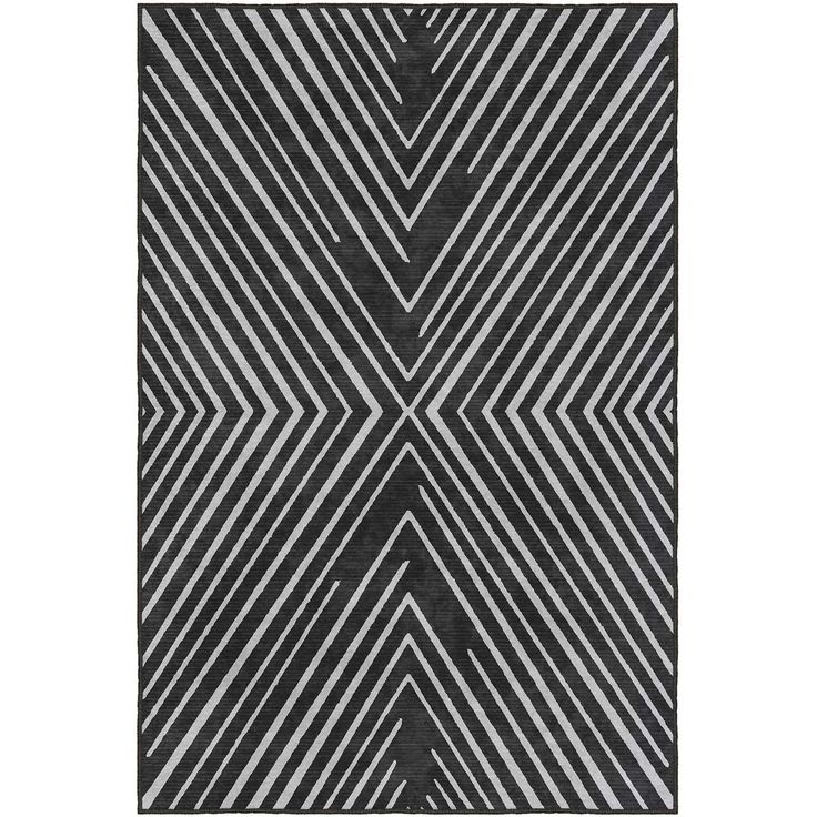 Matto Linento SFTKECE021, 120x180cm, mustavalkoinen