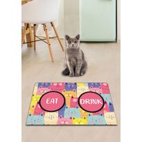 Kissan ruokailualusta Linento Cat&#039;s Multi, monivärinen