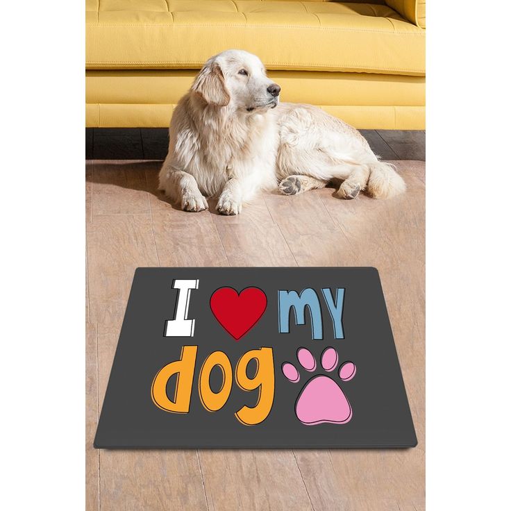 Koiran ruokailualusta Linento I Low My Dog, monivärinen