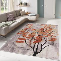 Matto Linento ALHO CARPET-8A, 120x180cm, oranssi/harmaa