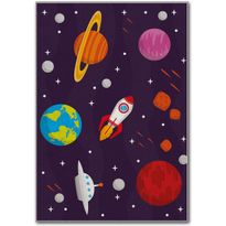 Lastenhuoneen matto Linento Hem Astra 120x180cm violetti
