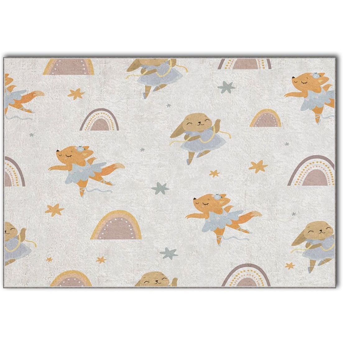 Lastenhuoneen matto Linento Hem Buns 180x280cm beige