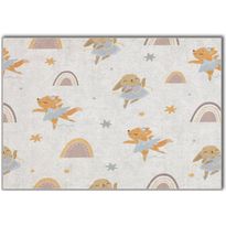 Lastenhuoneen matto Linento Hem Buns 180x280cm beige