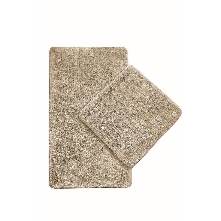 Kylpyhuonemattosetti Linento Cotton Basic, 2kpl, vaaleanruskea