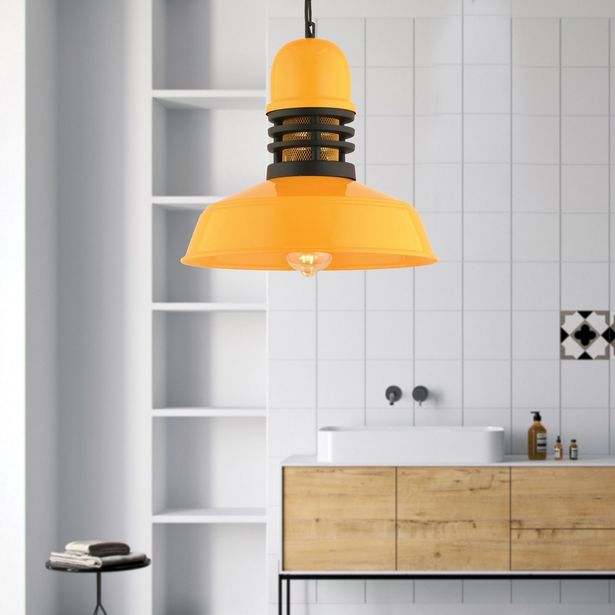 Riippuvalaisin Linento Lighting RT-44, Ø34cm, E27, max. 40W, IP20, keltainen