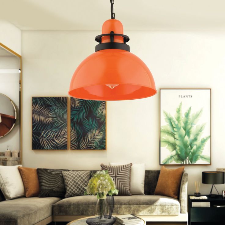 Riippuvalaisin Linento Lighting RT-45, Ø30cm, E27, max. 40W, IP20, oranssi