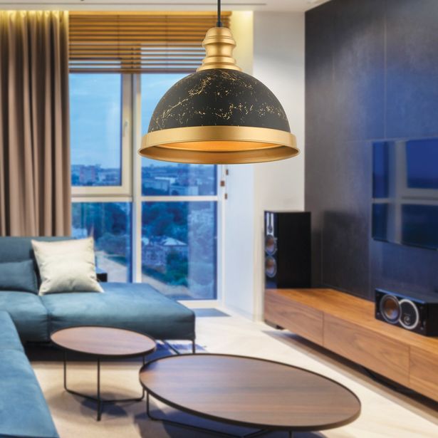 Riippuvalaisin Linento Lighting RT-5, Ø29cm, E27, max. 40W, IP20, musta