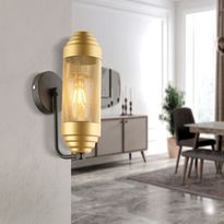 Seinävalaisin Linento Lighting AP-36, ø8.5cm, E27, max. 40W, IP20, kulta