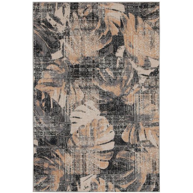 Käytävämatto Linento Genesis, 80x200cm, harmaa/beige