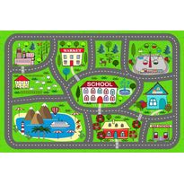 Lastenhuoneen matto Linento Hem Hawaii 100x150cm vihreä, Verkkokaupan poistotuote