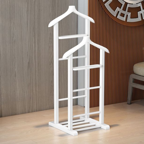 Vaateteline Linento Furniture Beta, 2kpl, valkoinen