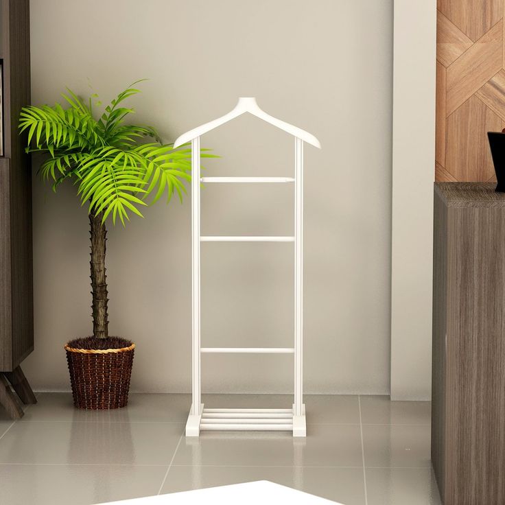 Vaateteline Linento Furniture Beta Single, 33.5x120cm, valkoinen
