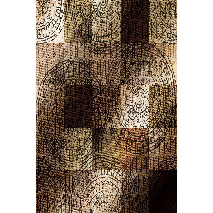 Käytävämatto Linento HMNT76, 80x200cm, beige/ruskea
