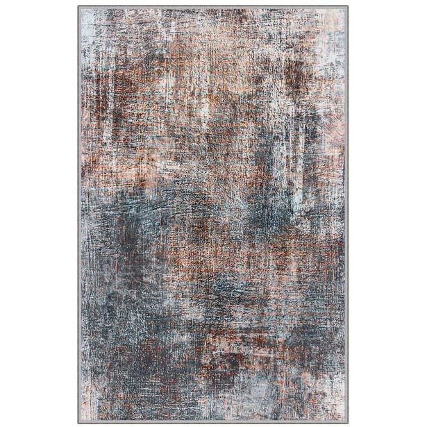 Käytävämatto Linento HMNT169, 80x150cm, ruskea/harmaa