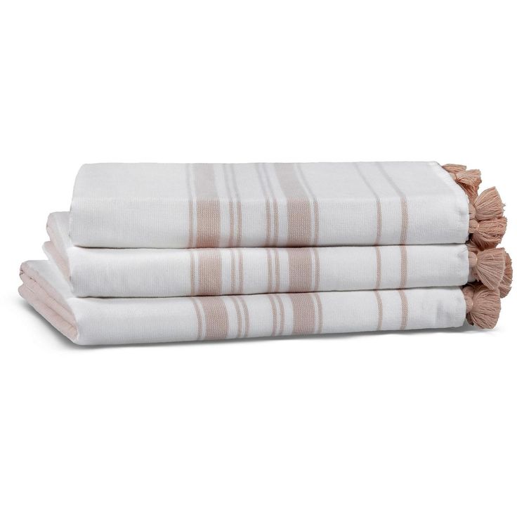 Käsipyyhe Linento Casual Avenue, 50x90cm, valkoinen/beige