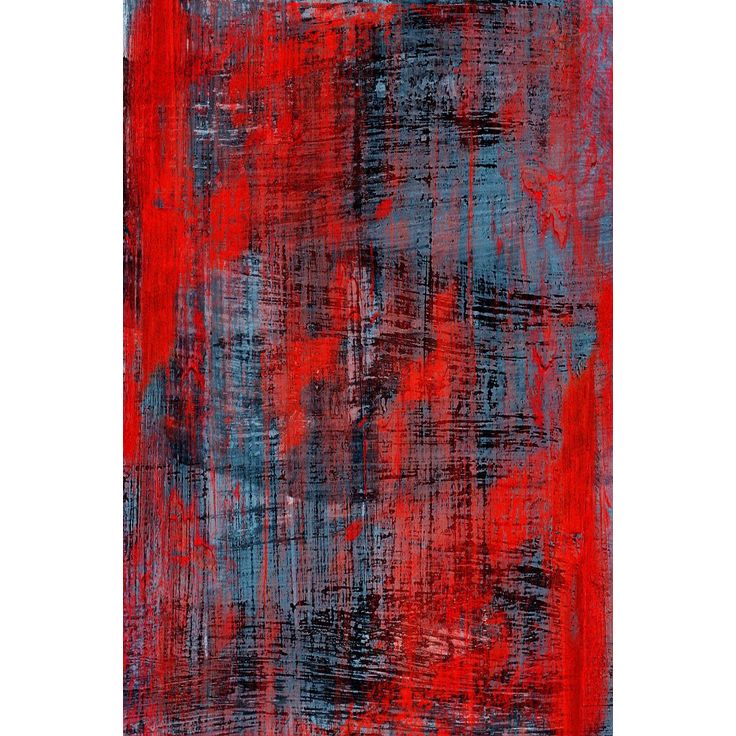 Käytävämatto Linento EXFAB252, 80x300cm, punainen/sininen