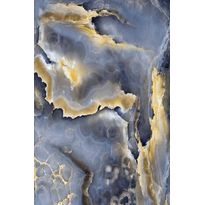 Käytävämatto Linento EXFAB261, 80x200cm, sininen/kulta