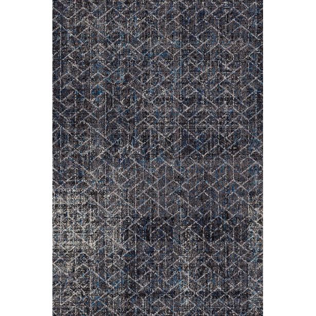 Käytävämatto Linento EXFAB317, sininen/harmaa, eri kokoja