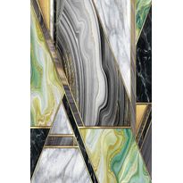 Matto Linento EXFAB325, 100x150cm, harmaa/vihreä
