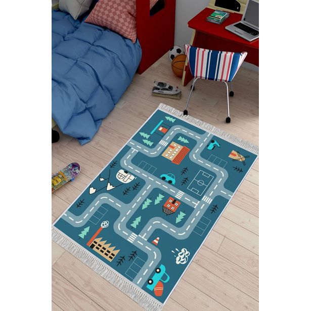 Liikennematto Linento ELS582, sininen, eri kokoja