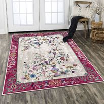 Matto Linento Els2021, 180x280cm, beige/punainen