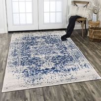 Käytävämatto Linento Els2069, 80x150cm, sininen/beige