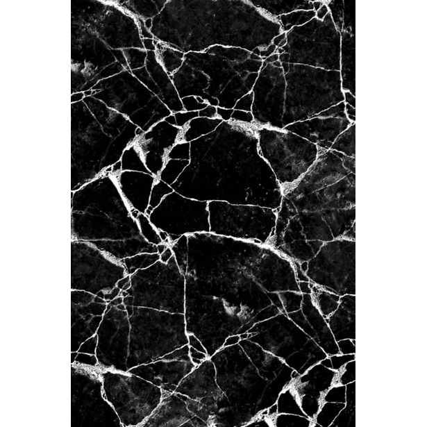 Käytävämatto Linento Els2351, 80x120cm, mustavalkoinen