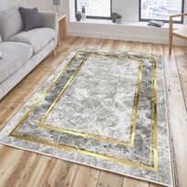 Käytävämatto Linento Els Uriah 80x200cm harmaa/kulta