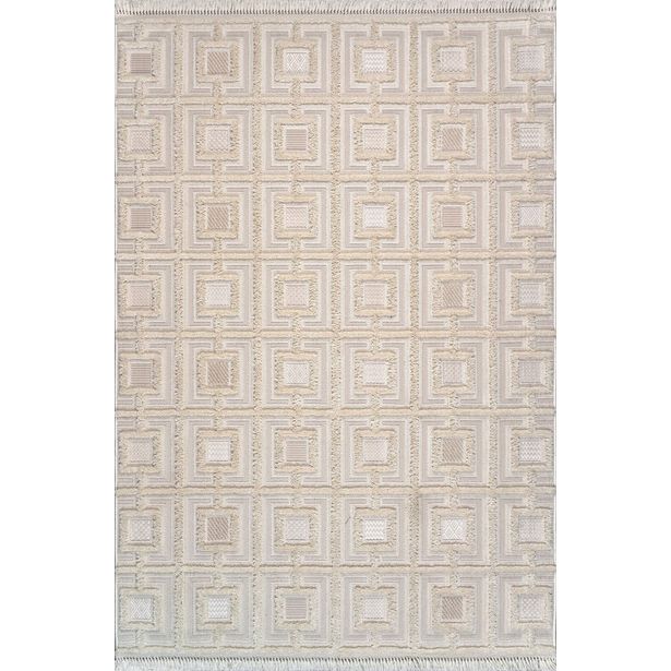 Matto Linento Bukle 6658 120x180cm kermanvalkoinen