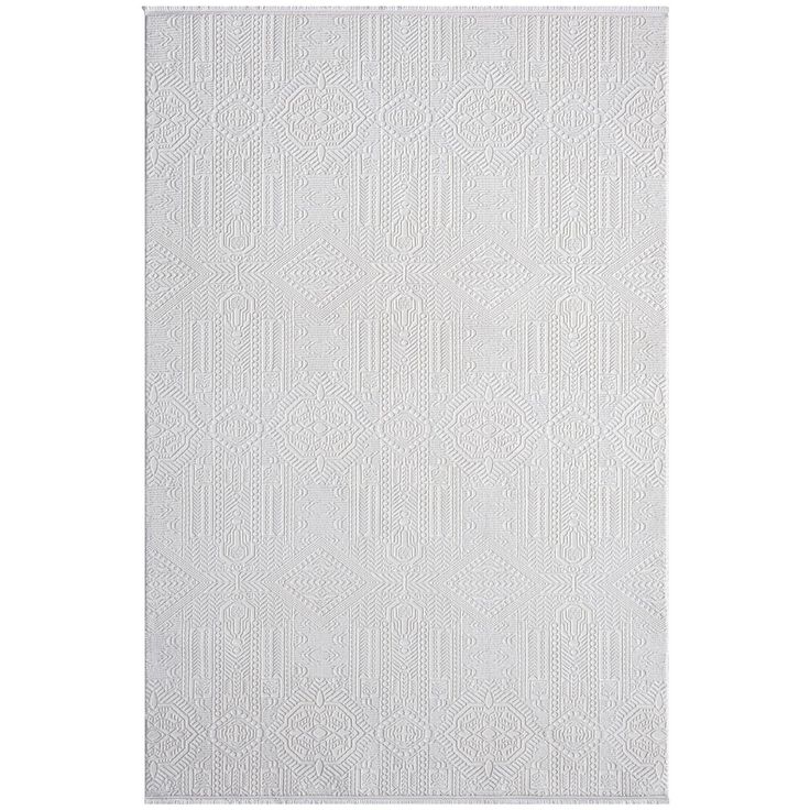 Käytävämatto Linento Elex 5203, 80x150cm, valkoinen