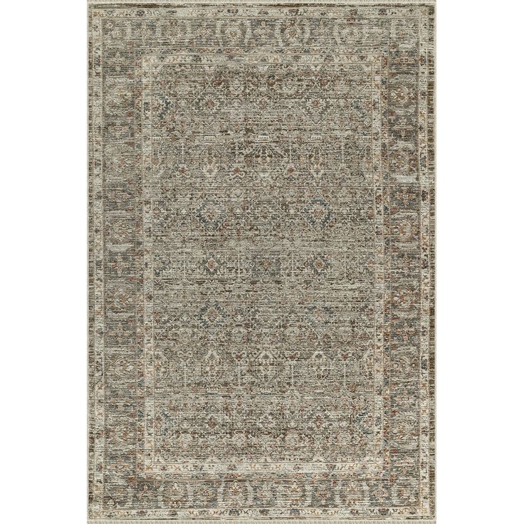 Matto Linento Flora Fl005 120x175cm harmaa/ruskea
