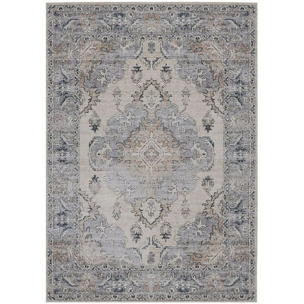 Matto Linento Woopamuk179, 160x230cm, beige/sininen