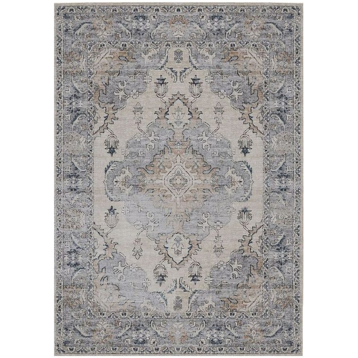 Matto Linento Woopamuk179, 160x230cm, beige/sininen