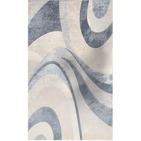 Matto Linento Woopamuk Gaia 160x230cm sininen/luonnonvalkoinen, Verkkokaupan poistotuote