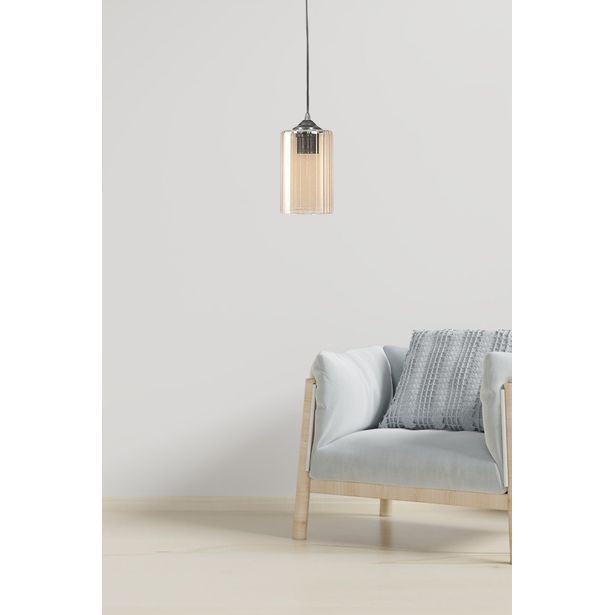 Riippuvalaisin Linento Lighting LB055, Ø10cm, E27, max. 40W, IP20, keltainen