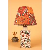 Pöytävalaisin Linento Lighting BK032, ø25cm, E27, max. 40W, IP20, oranssi