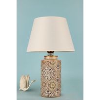 Pöytävalaisin Linento Lighting BK050, ø30cm, E27, max. 40W, IP20, monivärinen/kerma