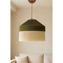 Riippuvalaisin Linento Lighting Ivernia, Ø40cm, E27, max. 40W, IP20, vihreä/kerma