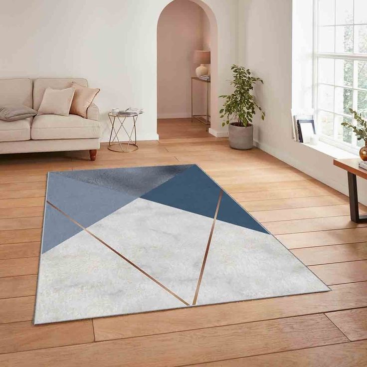 Käytävämatto Linento HM-CRP25-51, 80x140cm, sininen