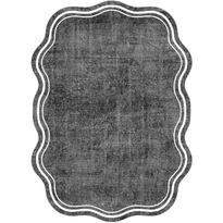 Käytävämatto Linento Wookece283, 80x150cm, harmaa/valkoinen