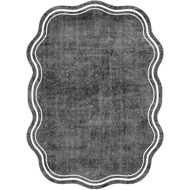Käytävämatto Linento Wookece283, 80x150cm, harmaa/valkoinen