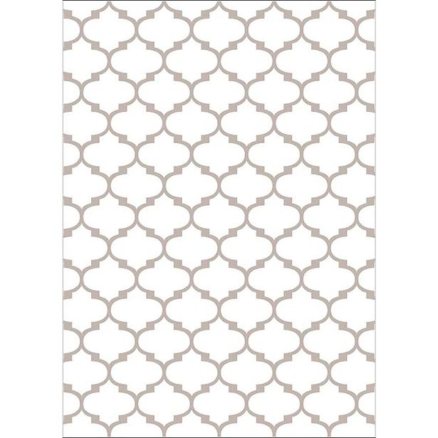 Käytävämatto Linento Wookece304, 80x150cm, valkoinen/beige