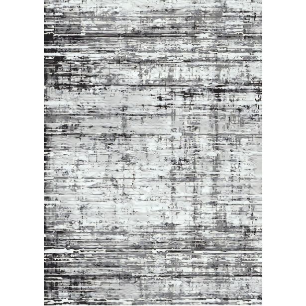 Matto Linento Wookece319, 100x150cm, valkoinen/harmaa