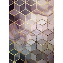 Käytävämatto Linento Wookece320, 80x150cm, violetti