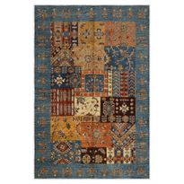 Matto Linento Eexfab Kalima 120x180cm sininen/oranssi, Verkkokaupan poistotuote