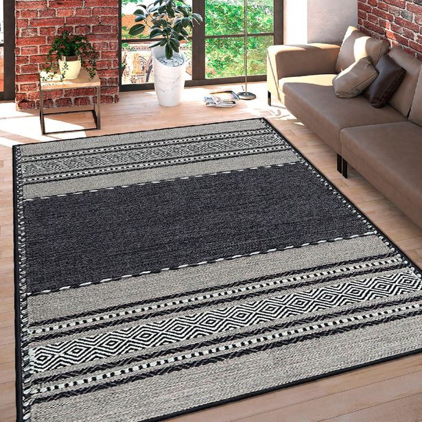 Kynnysmatto Linento Woosonil132, 50x80cm, valkoinen/harmaa