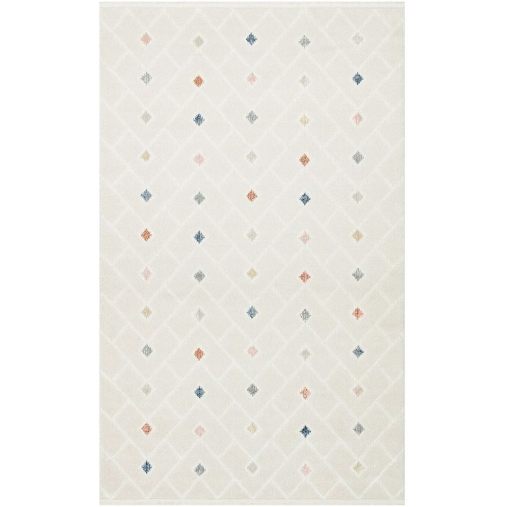 Matto Linento Paros, 120x180cm, valkoinen