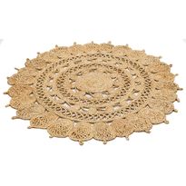 Pyöreä juuttimatto Linento Cali Ø120cm beige