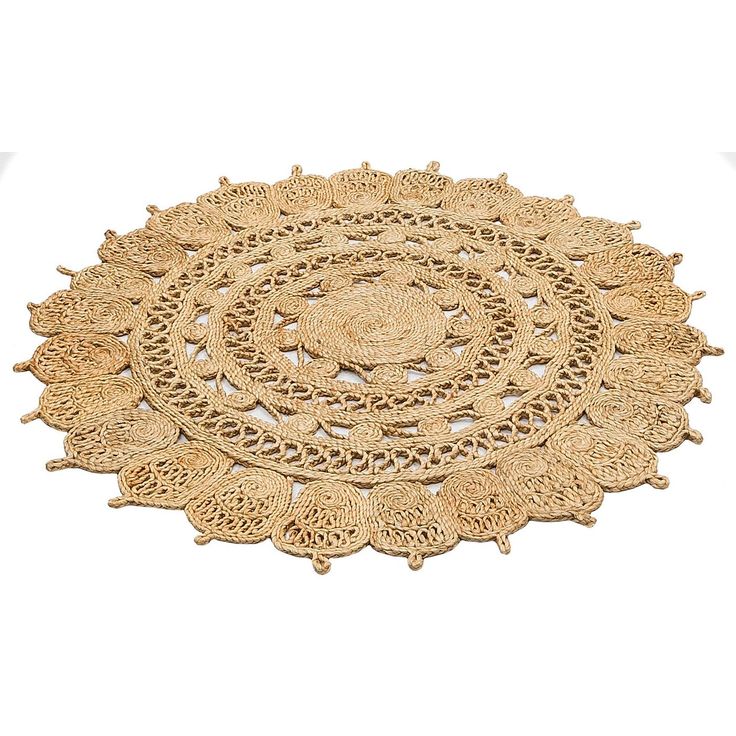 Pyöreä juuttimatto Linento Cali Ø120cm beige