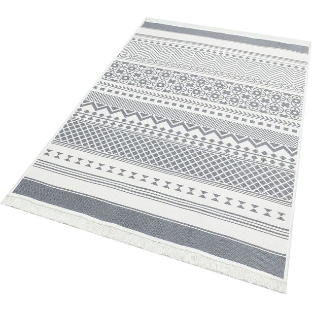 Käytävämatto Linento Arttu 80x150cm harmaa/valkoinen